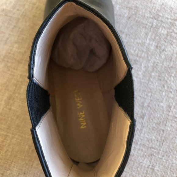 Nine West Black Leather Ankle Boot NWT - Picture 5 of 8